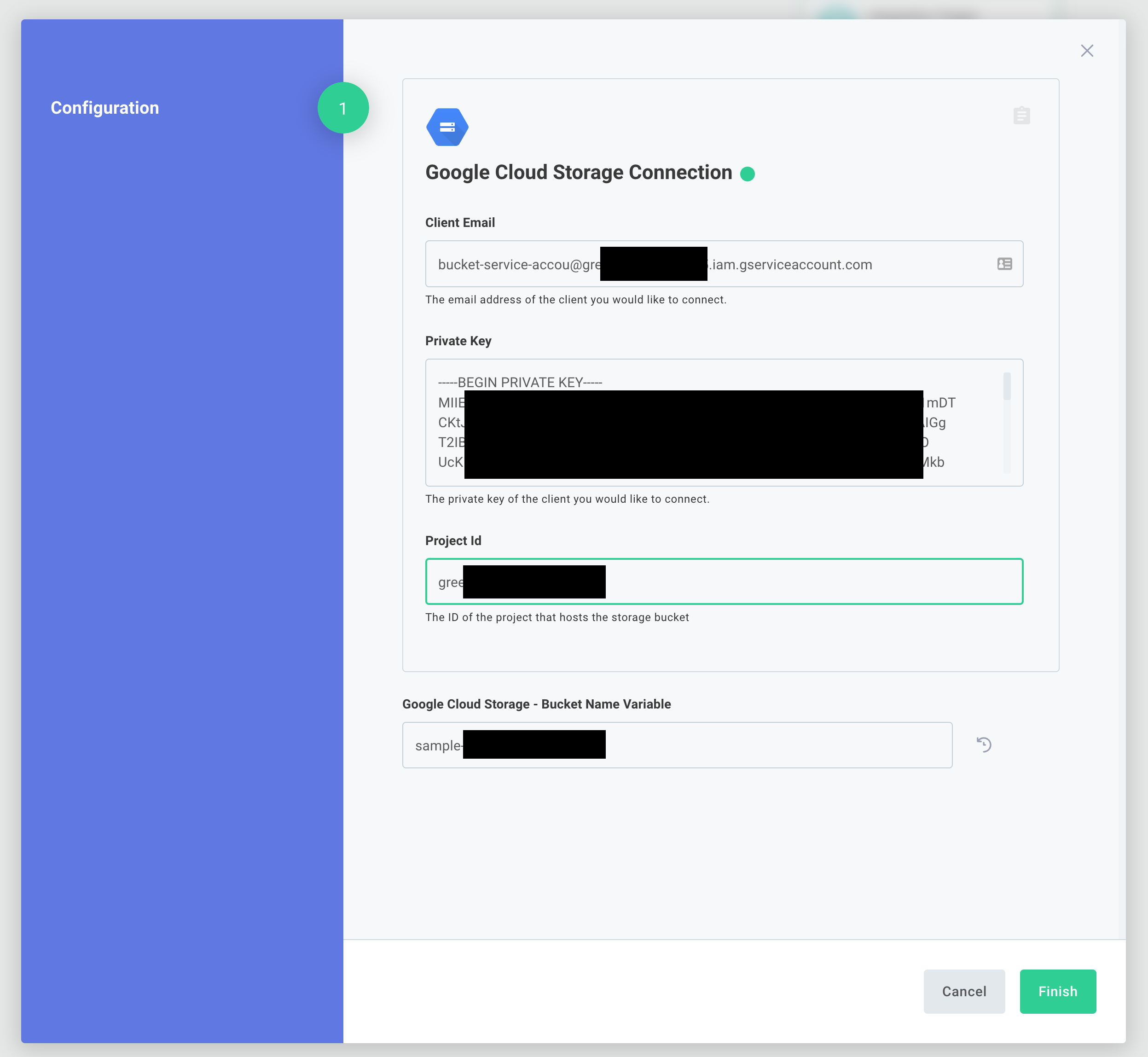 Configure test for integration